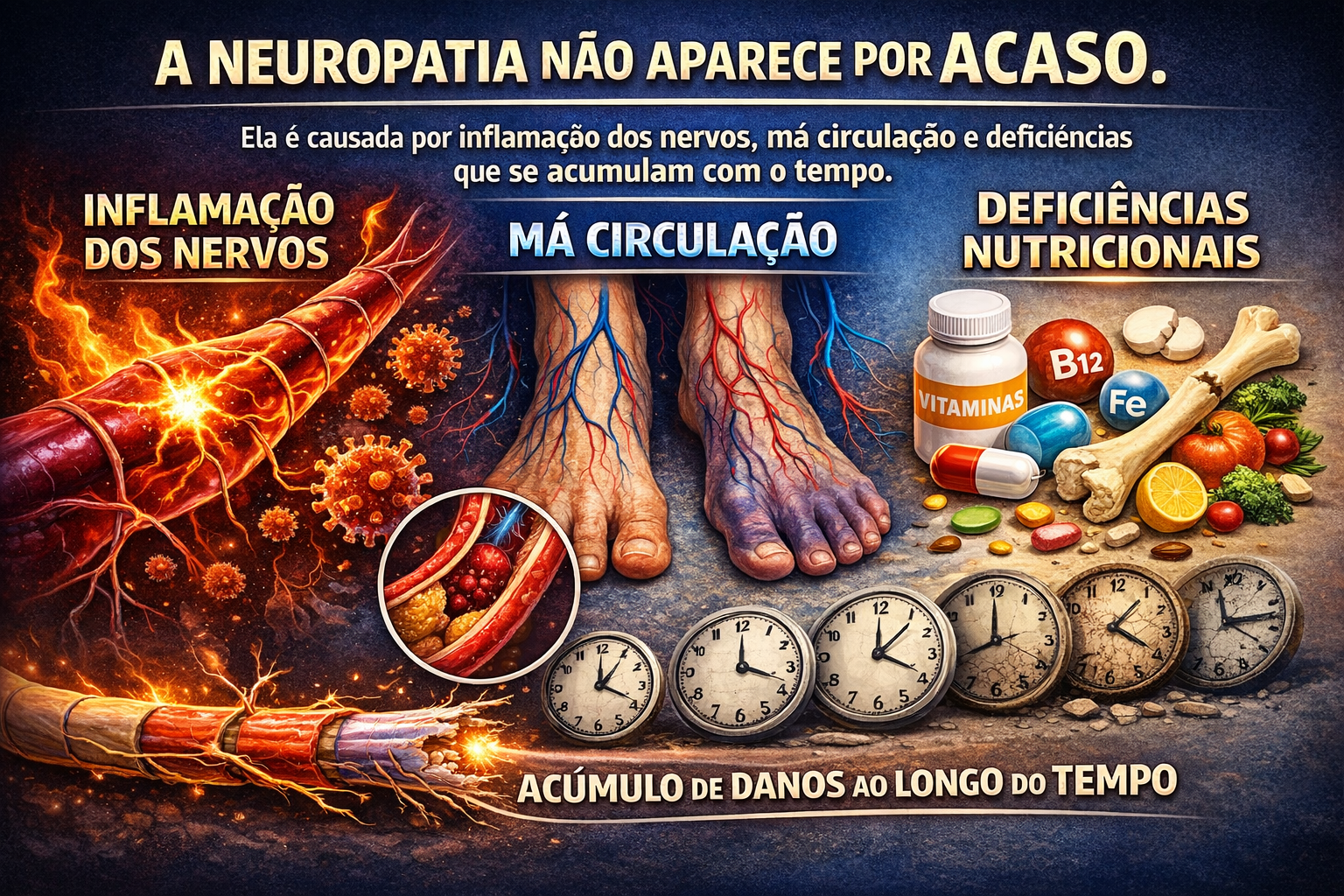 Indicado para dores nos nervos